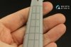 Quinta Studio QRV-036 Triple riveting rows (rivet size 0.15 mm, gap 0.6 mm, suits 1/48 scale), Black color, total length 4.4 m/14 ft